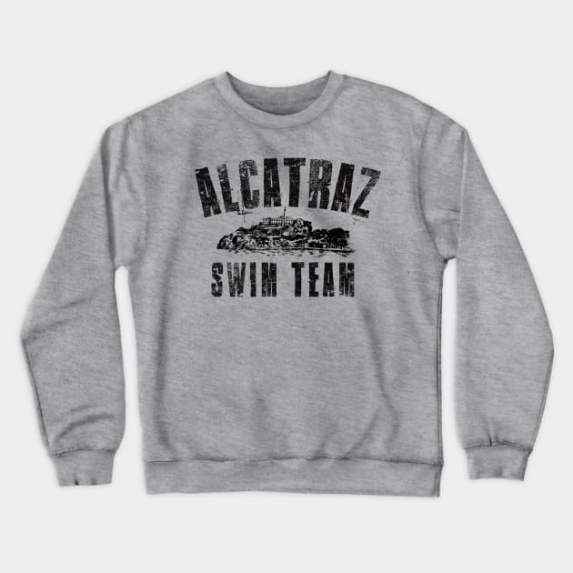 Alcatraz Swim Team Crewneck Sweatshirt by MindsparkCreative